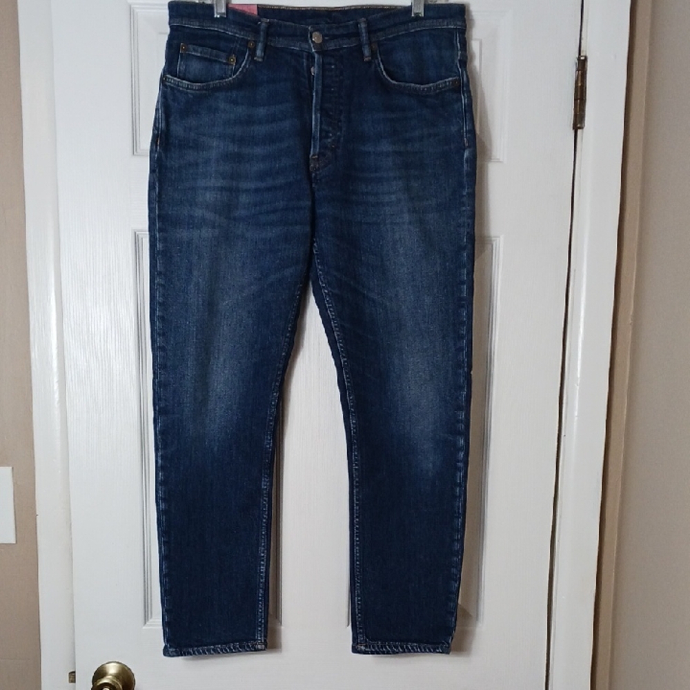 Acne Studios Men's Blue Denim Button Fly Jeans Italy Size 32